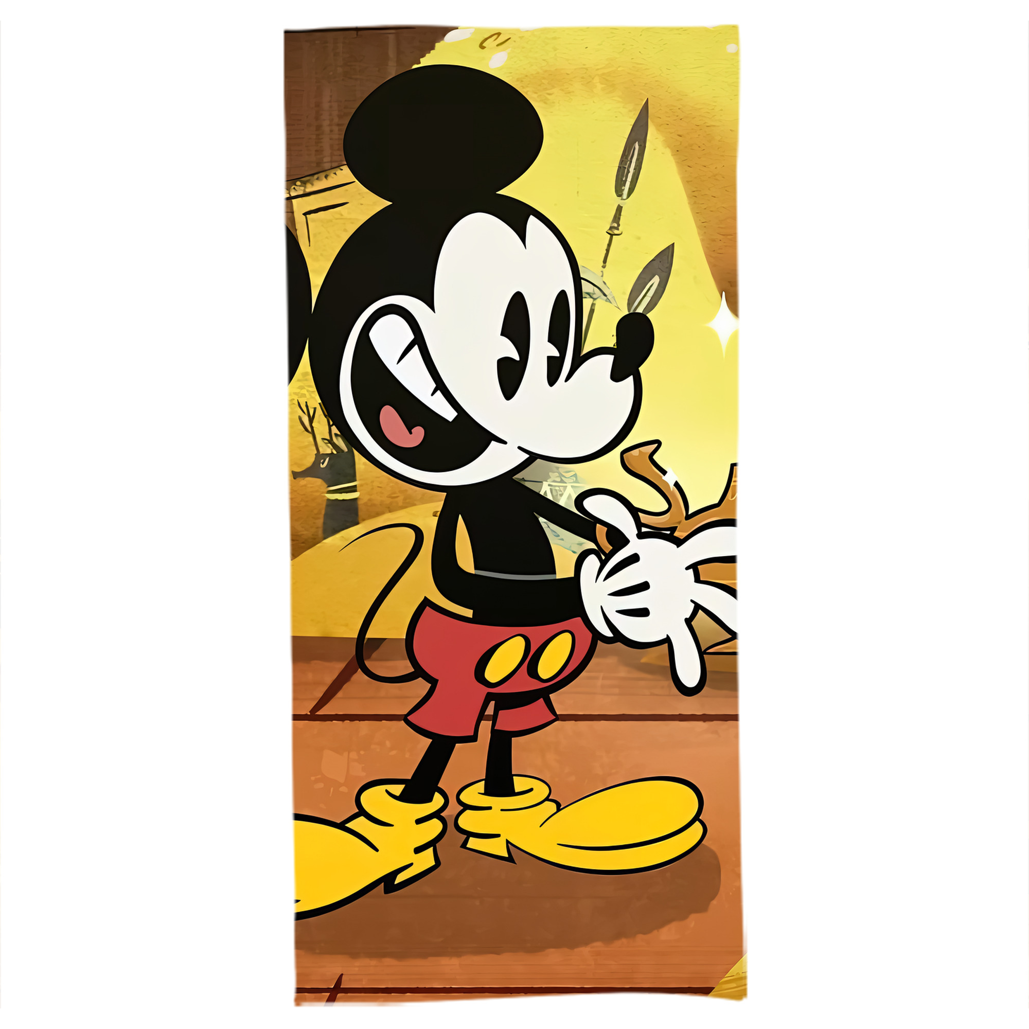 （画像用） ミッキーマウス Mickey Mouse 大判バスタオル 70×140cm 吸水速乾 柔らかい肌触り