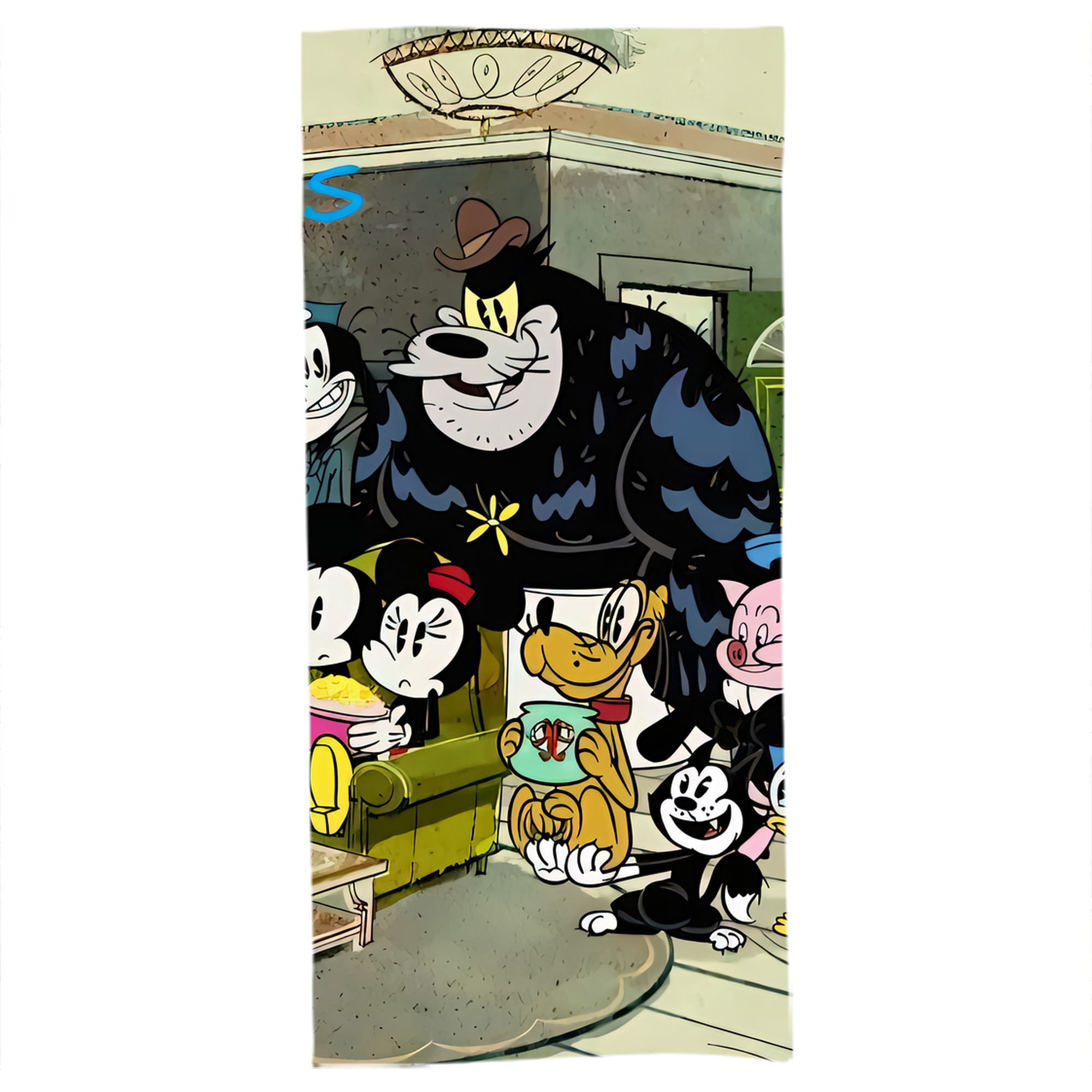 （画像用） ミッキーマウス Mickey Mouse 大判バスタオル 70×140cm 吸水速乾 柔らかい肌触り
