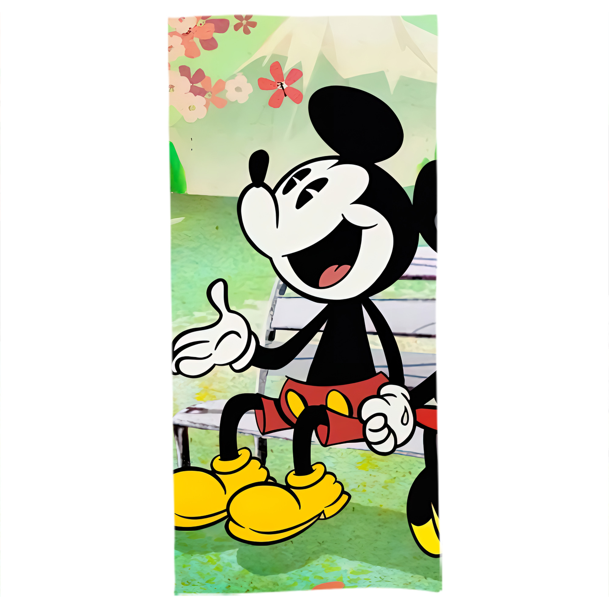 （画像用） ミッキーマウス Mickey Mouse 大判バスタオル 70×140cm 吸水速乾 柔らかい肌触り