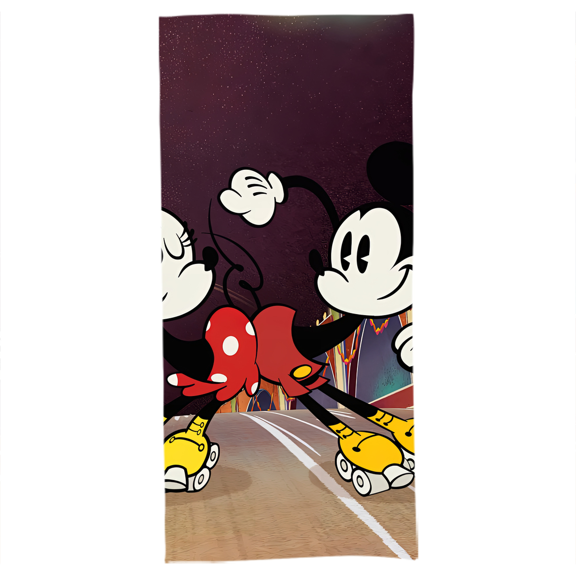 （画像用） ミッキーマウス Mickey Mouse 大判バスタオル 70×140cm 吸水速乾 柔らかい肌触り