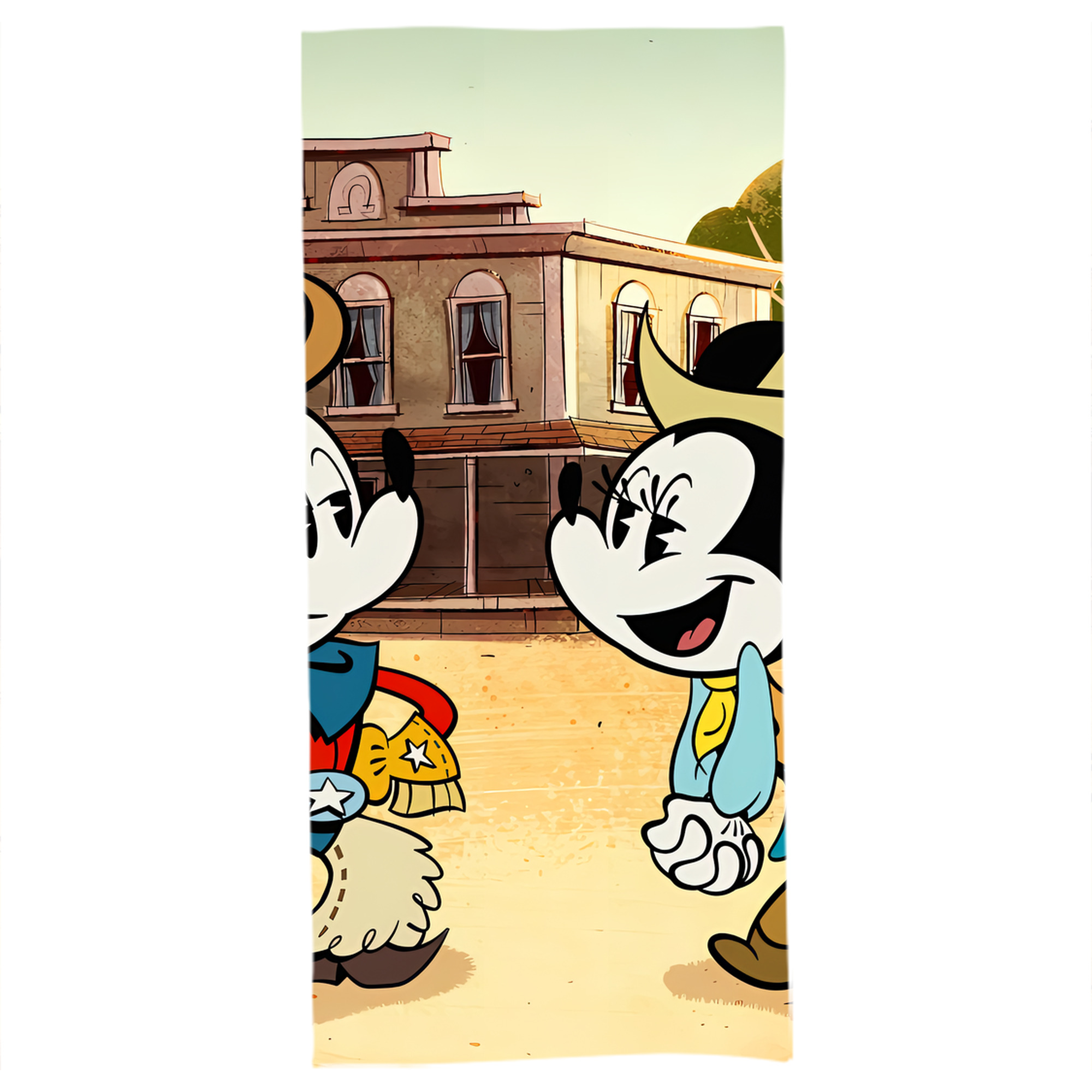 （画像用） ミッキーマウス Mickey Mouse 大判バスタオル 70×140cm 吸水速乾 柔らかい肌触り