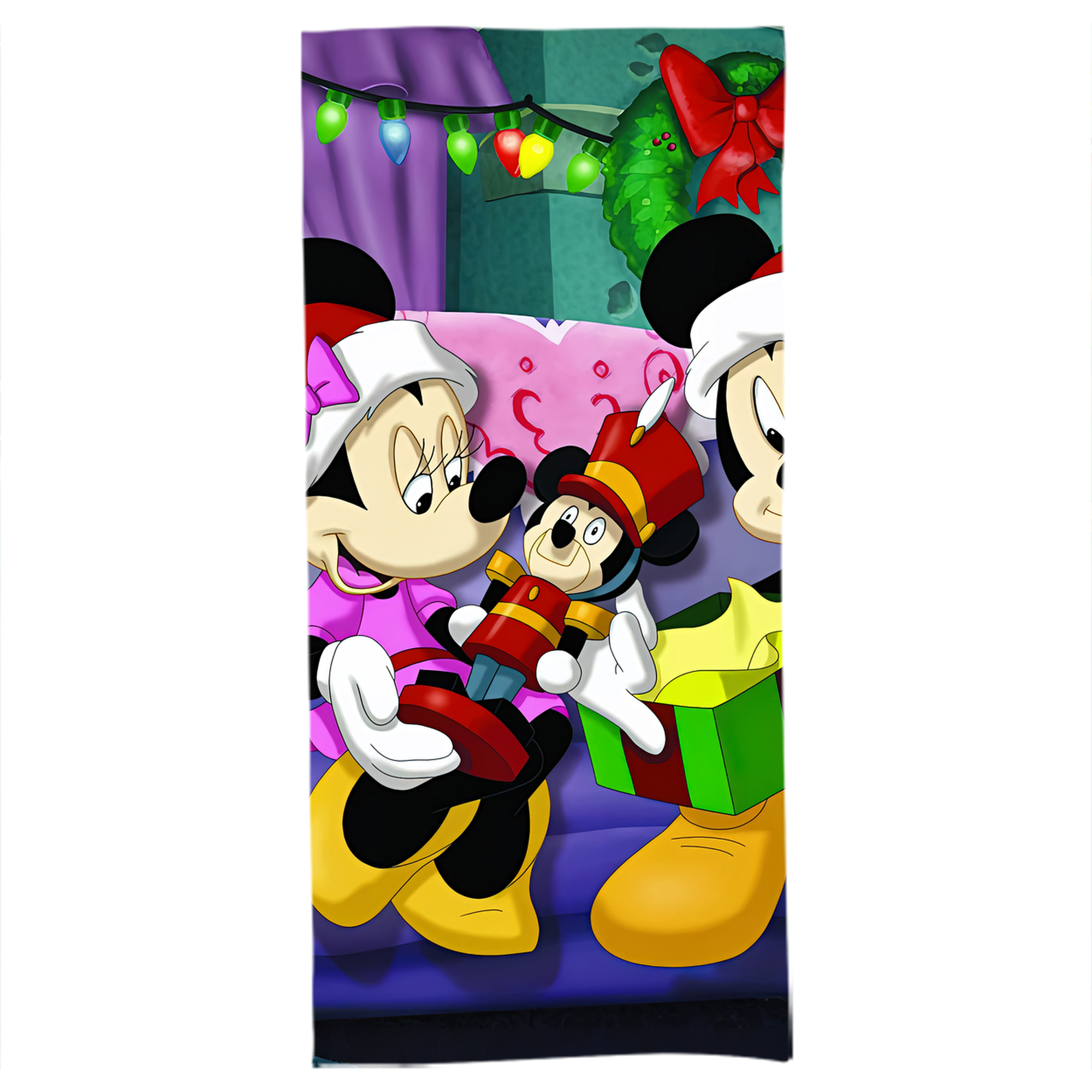 （画像用） ミッキーマウス Mickey Mouse 大判バスタオル 70×140cm 吸水速乾 柔らかい肌触り