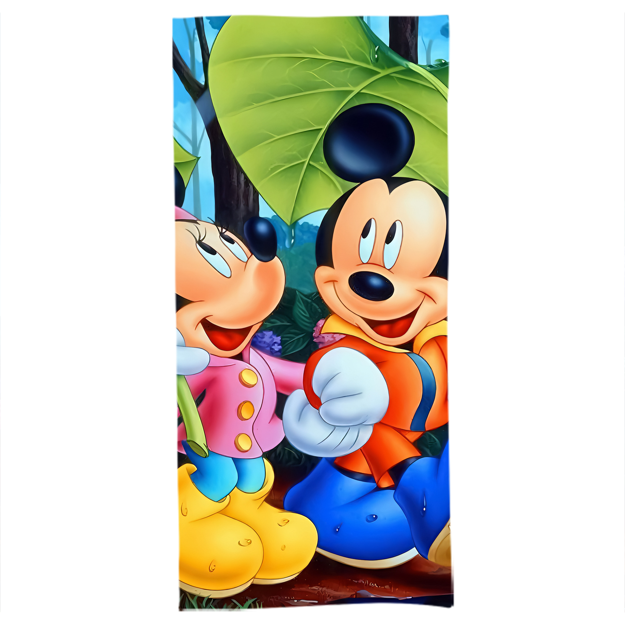 （画像用） ミッキーマウス Mickey Mouse 大判バスタオル 70×140cm 吸水速乾 柔らかい肌触り