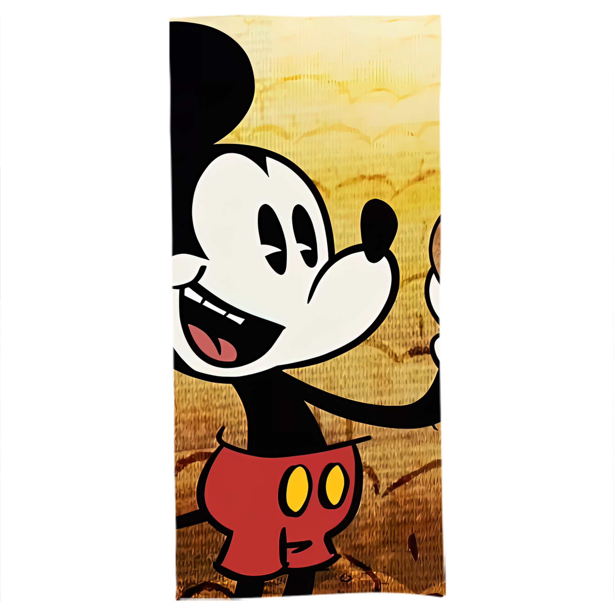 （画像用） ミッキーマウス Mickey Mouse 大判バスタオル 70×140cm 吸水速乾 柔らかい肌触り