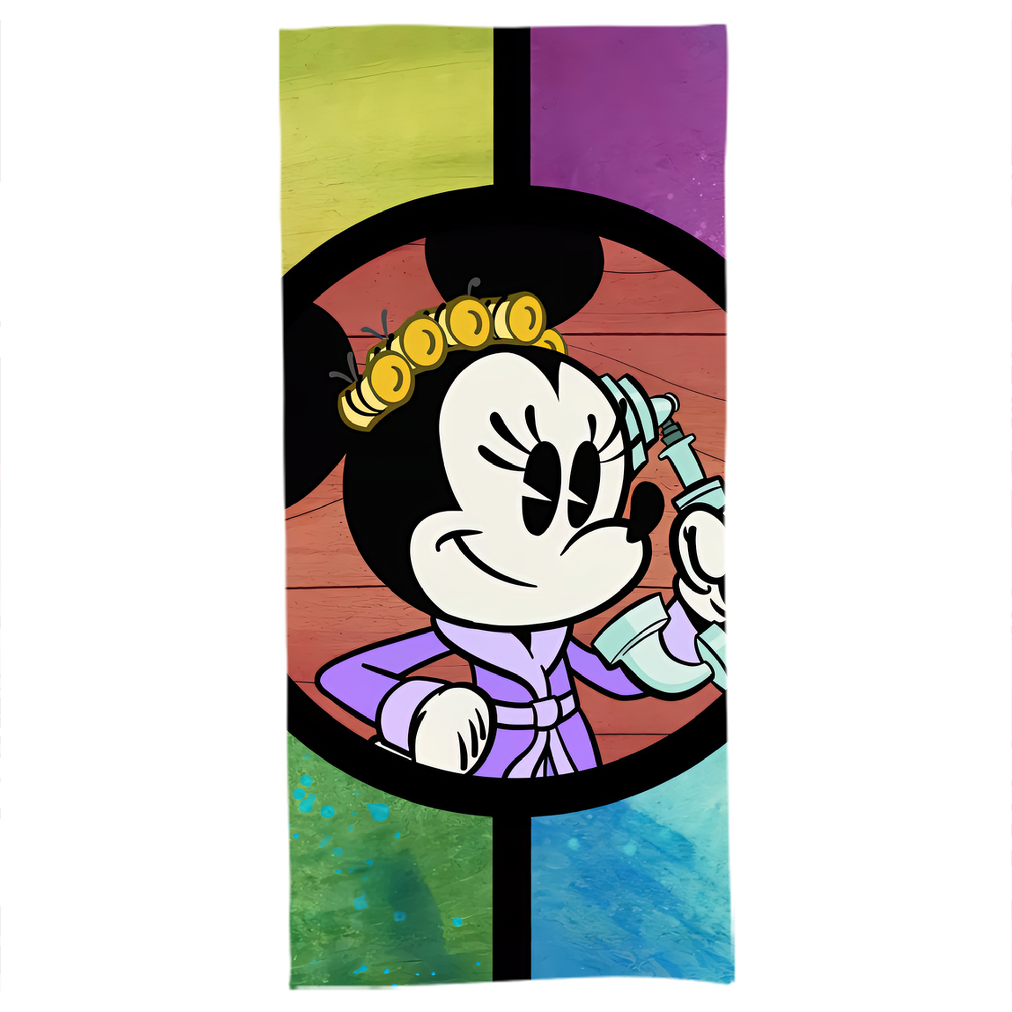 （画像用） ミッキーマウス Mickey Mouse 大判バスタオル 70×140cm 吸水速乾 柔らかい肌触り