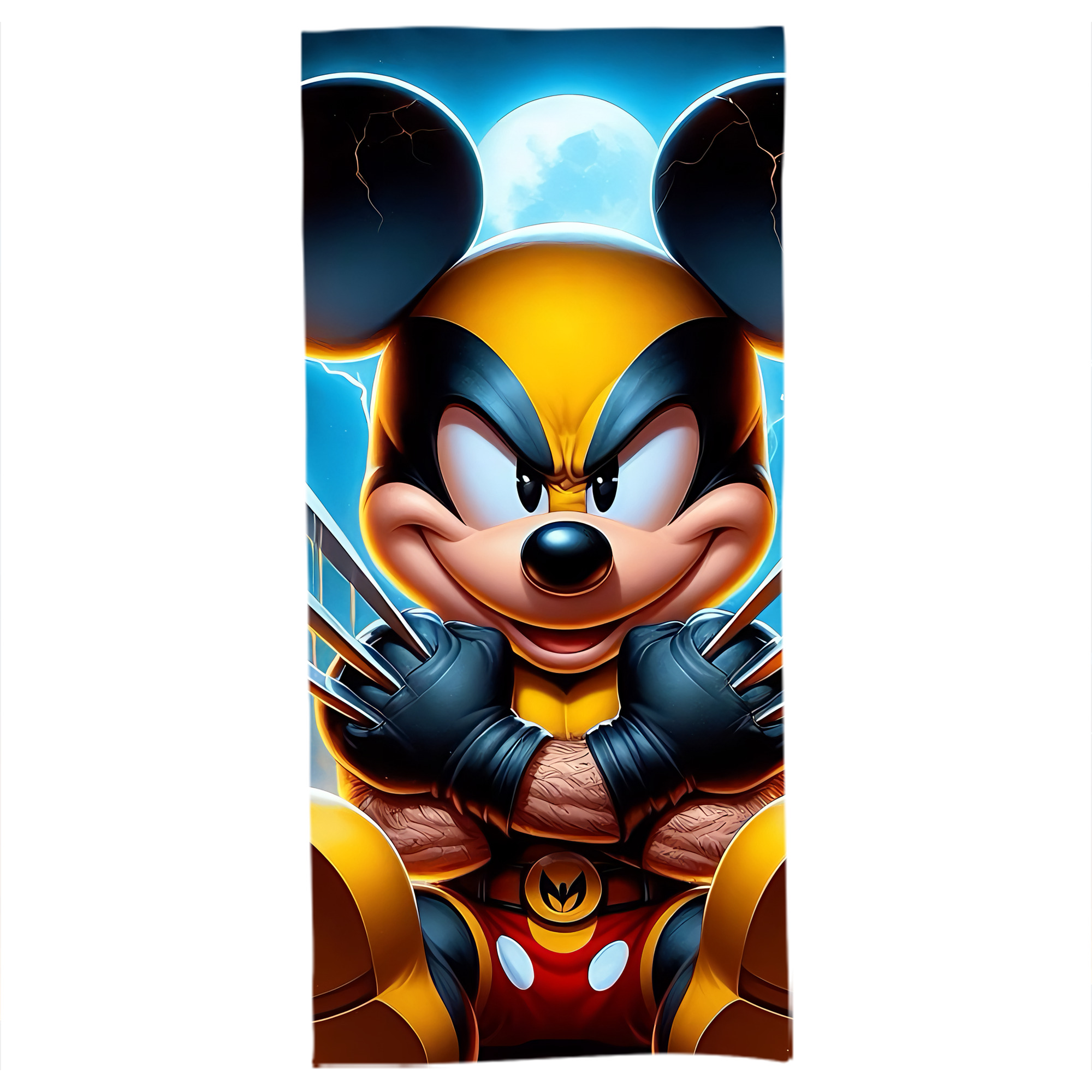 （画像用） ミッキーマウス Mickey Mouse 大判バスタオル 70×140cm 吸水速乾 柔らかい肌触り