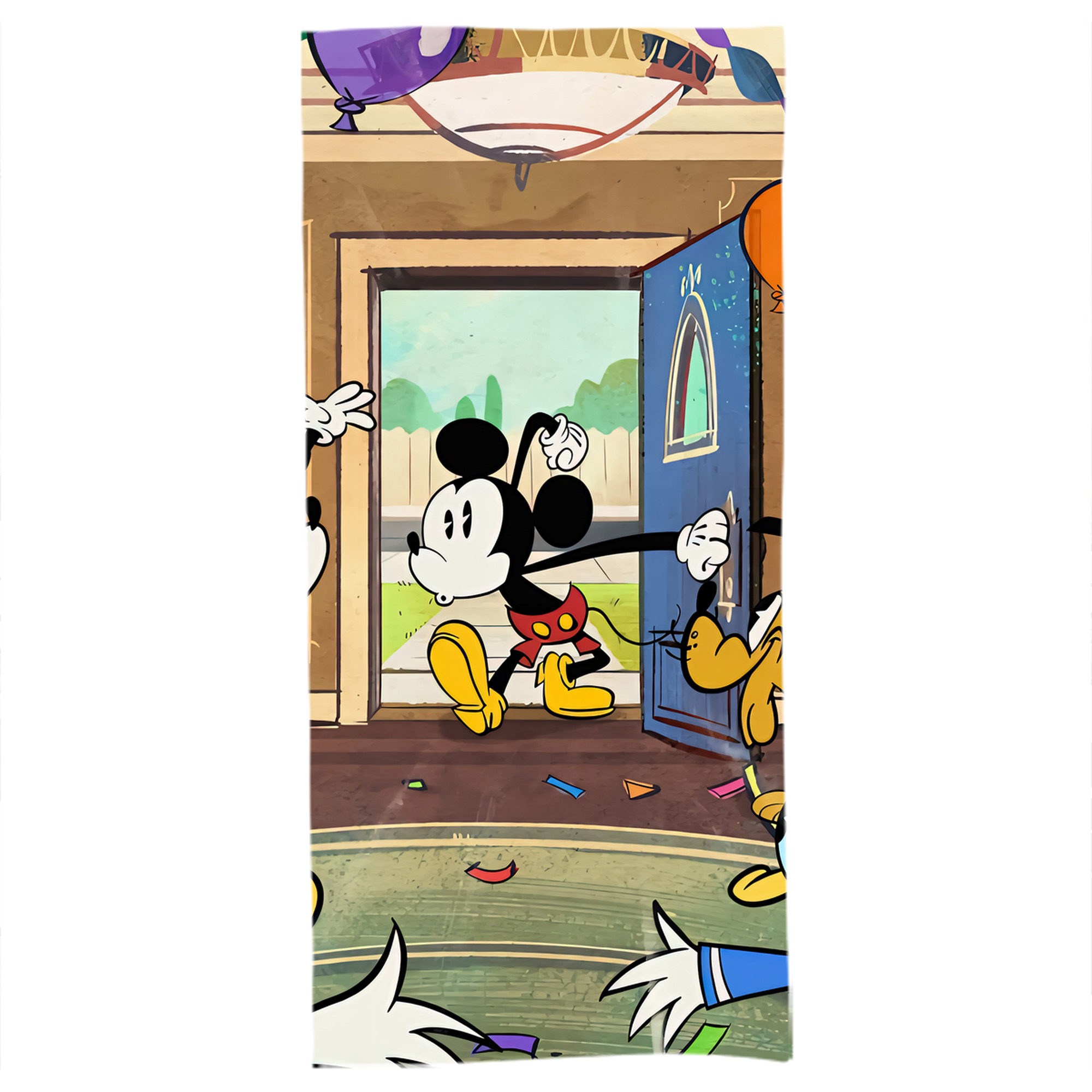（画像用） ミッキーマウス Mickey Mouse 大判バスタオル 70×140cm 吸水速乾 柔らかい肌触り