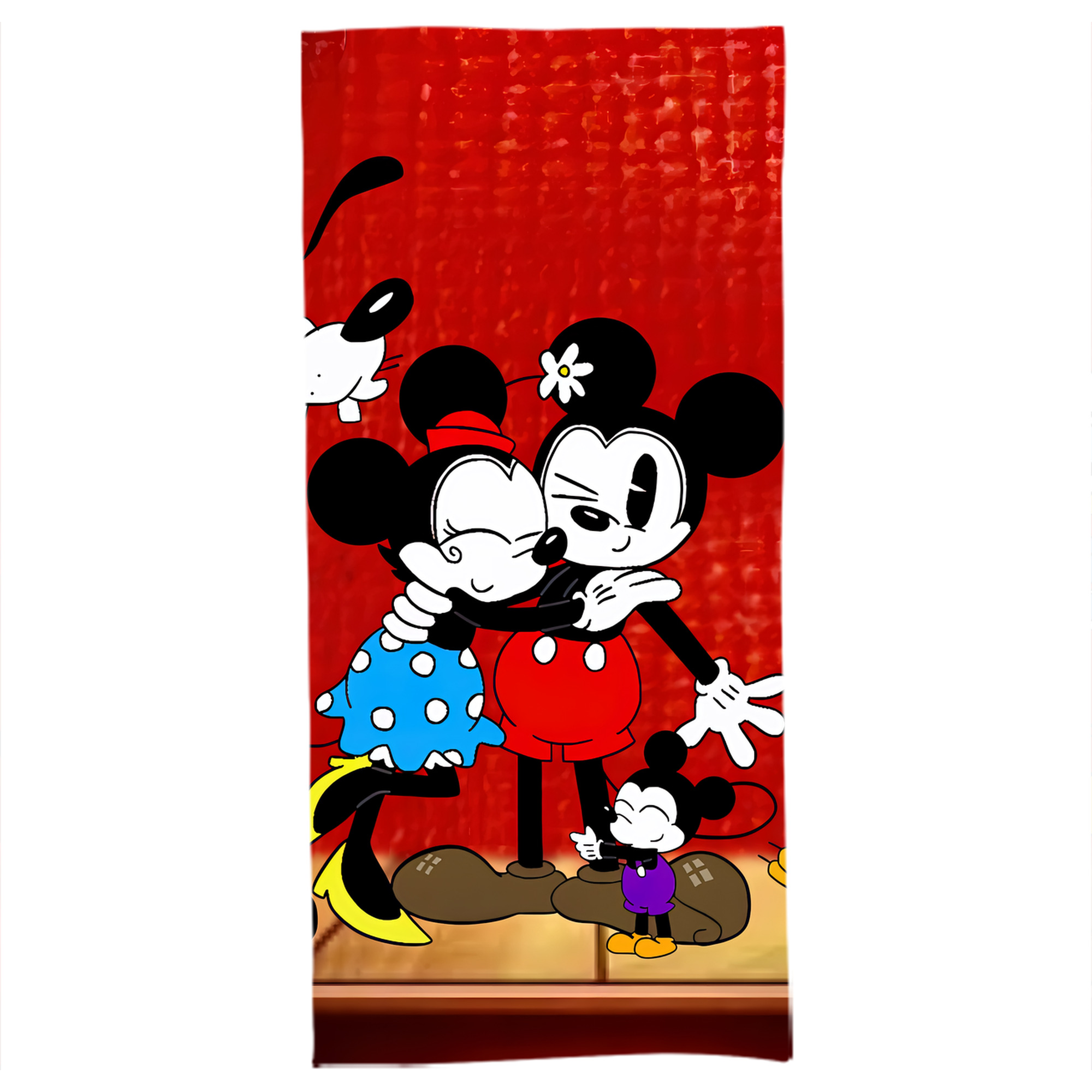 （画像用） ミッキーマウス Mickey Mouse 大判バスタオル 70×140cm 吸水速乾 柔らかい肌触り
