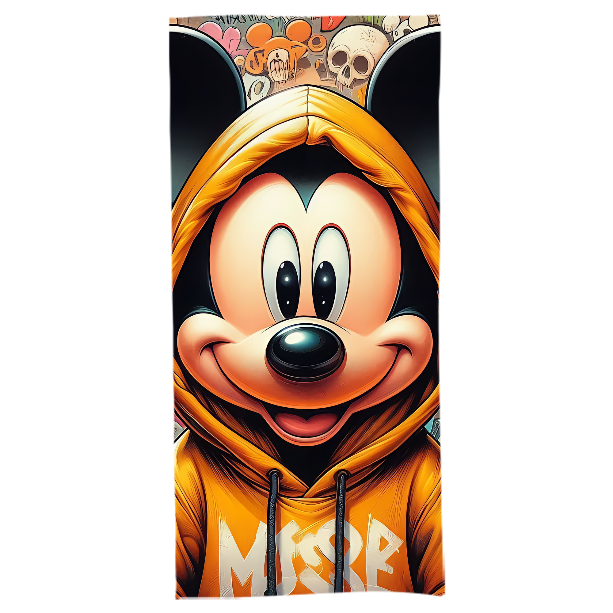 （画像用） ミッキーマウス Mickey Mouse 大判バスタオル 70×140cm 吸水速乾 柔らかい肌触り