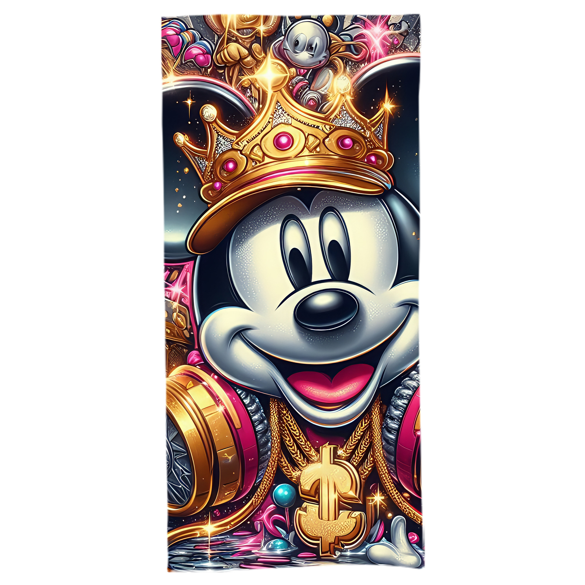 （画像用） ミッキーマウス Mickey Mouse 大判バスタオル 70×140cm 吸水速乾 柔らかい肌触り