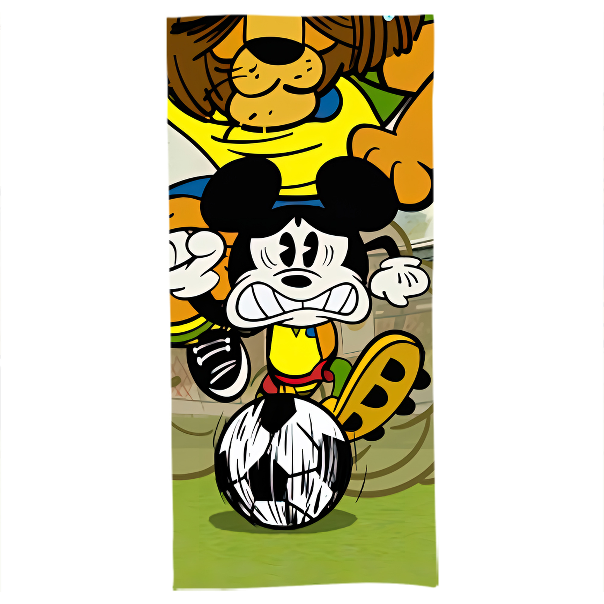 （画像用） ミッキーマウス Mickey Mouse 大判バスタオル 70×140cm 吸水速乾 柔らかい肌触り