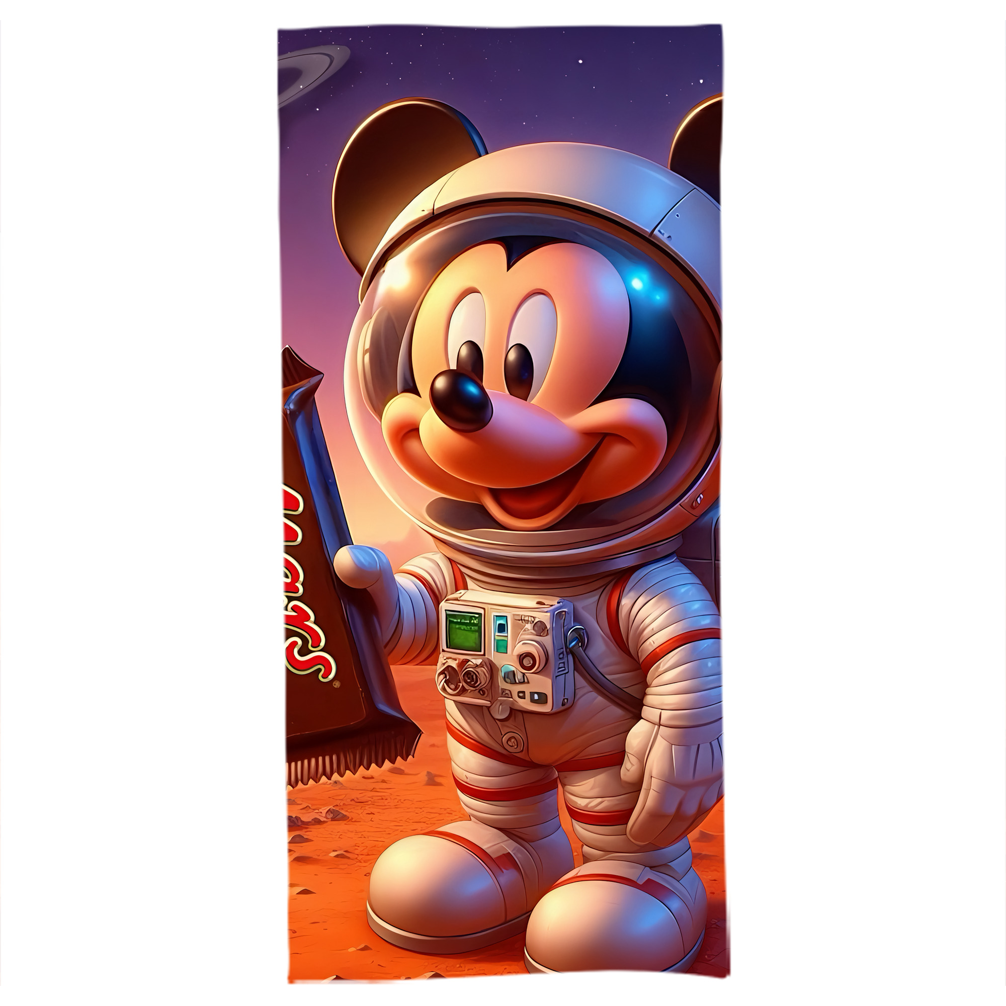 （画像用） ミッキーマウス Mickey Mouse 大判バスタオル 70×140cm 吸水速乾 柔らかい肌触り