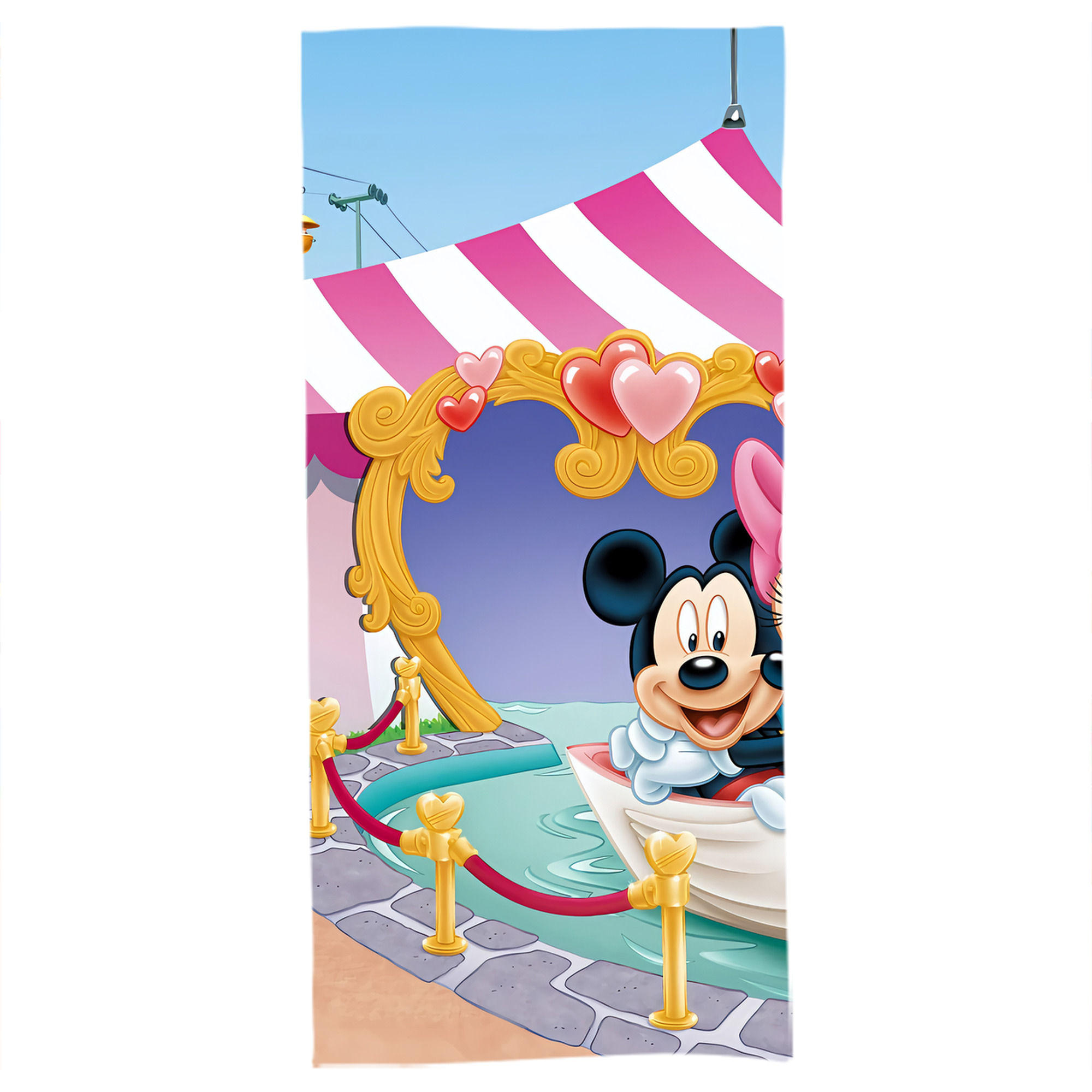 （画像用） ミッキーマウス Mickey Mouse 大判バスタオル 70×140cm 吸水速乾 柔らかい肌触り