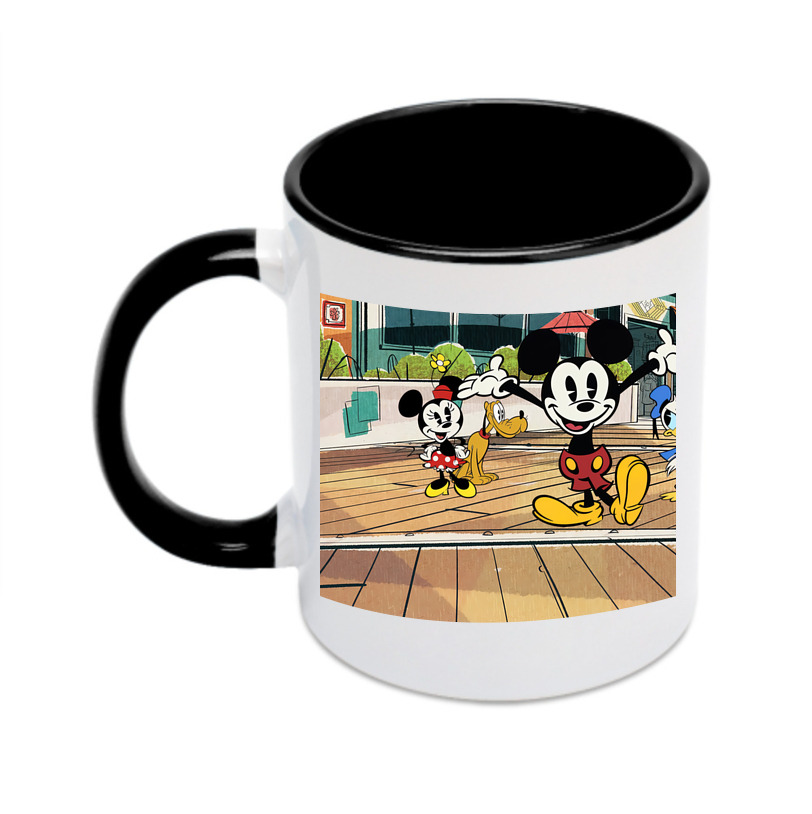 （画像用） ミッキーマウス Mickey Mouse カラーマグカップ