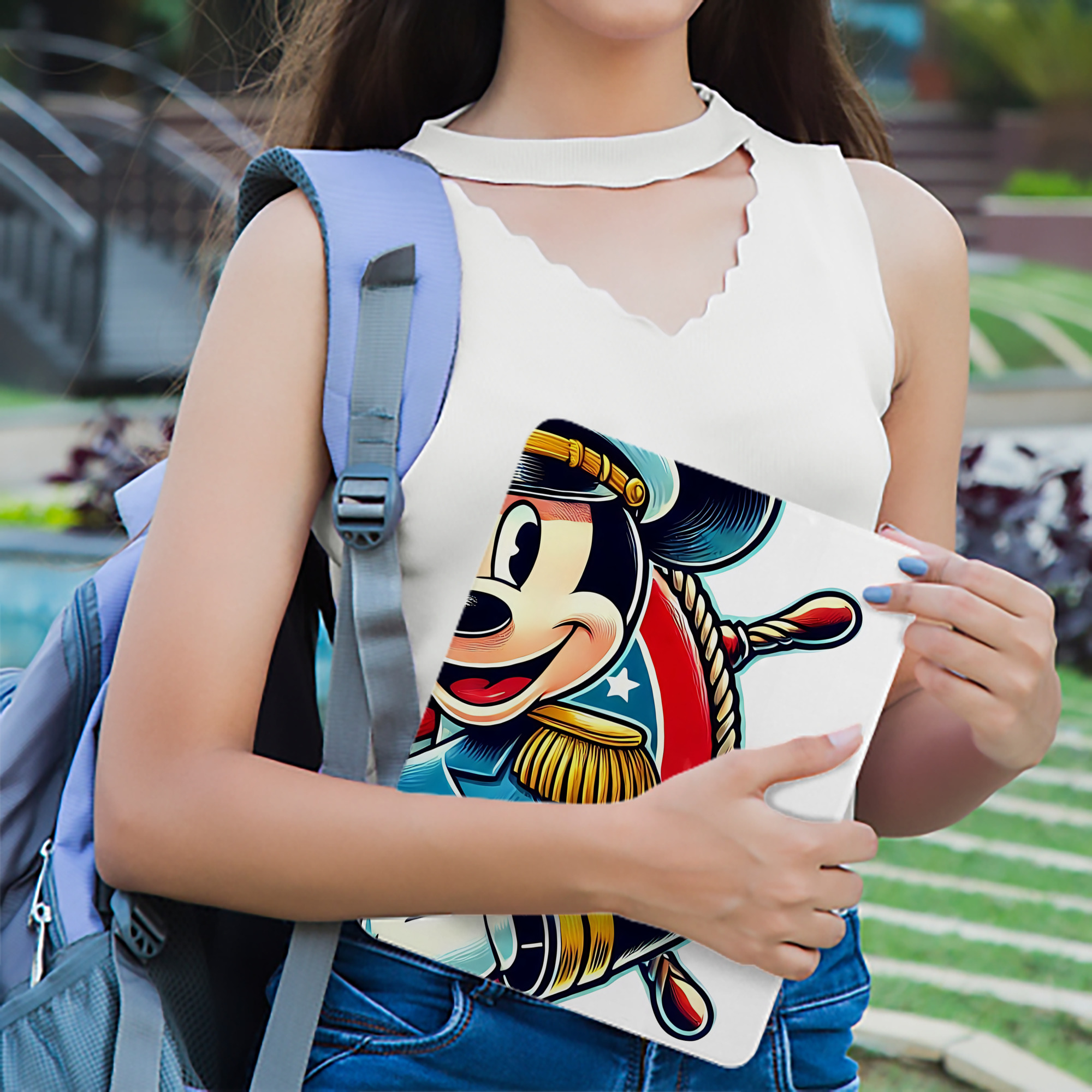 ミッキーマウス Mickey Mouse IPad ケース ブック型 PUレザー TPU 耐衝撃 軽量 薄型 ペン収納なし 全面保護 IPad 各モデル対応