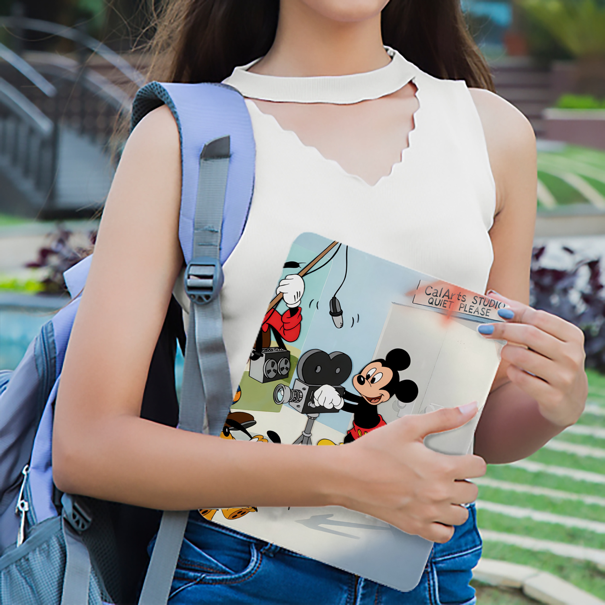 ミッキーマウス Mickey Mouse IPad ケース ブック型 PUレザー TPU 耐衝撃 軽量 薄型 ペン収納なし 全面保護 IPad 各モデル対応