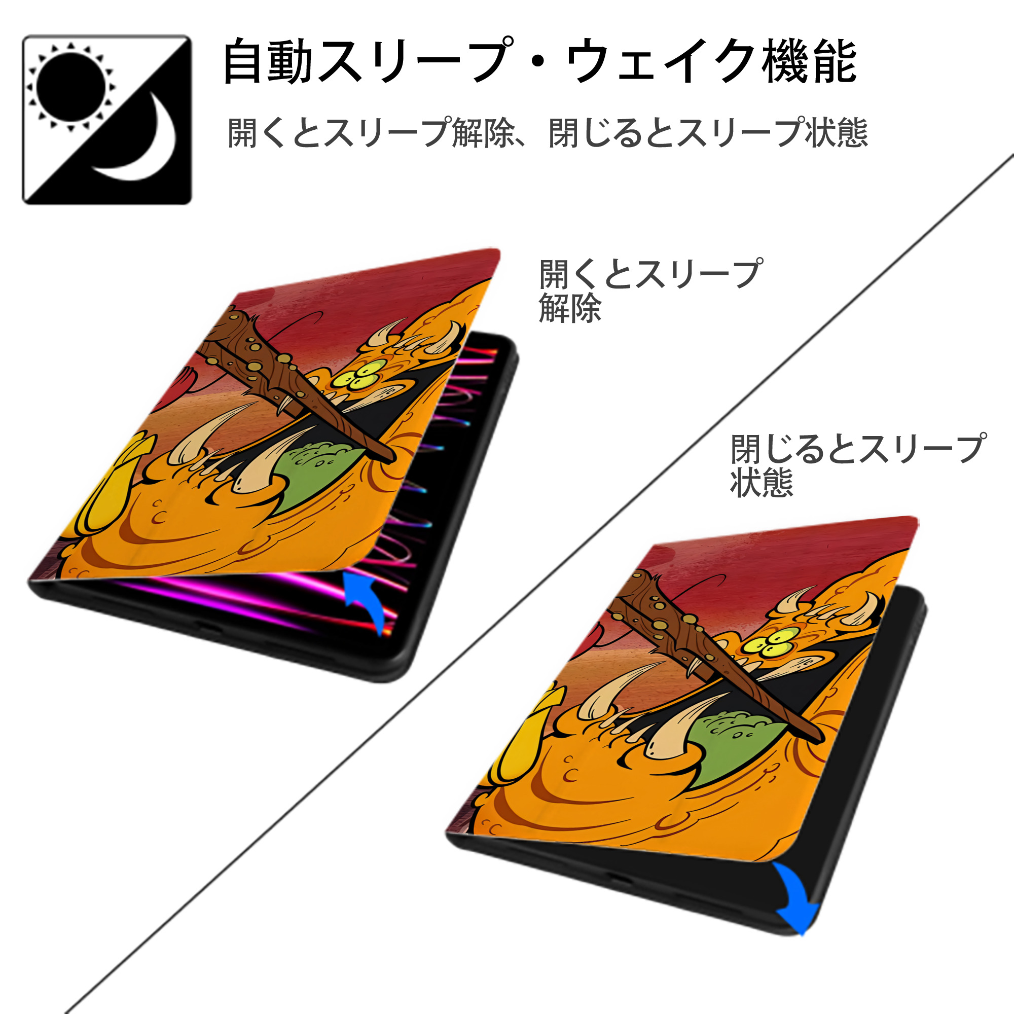 ミッキーマウス Mickey Mouse IPad ケース ブック型 PUレザー TPU 耐衝撃 軽量 薄型 ペン収納なし 全面保護 IPad 各モデル対応