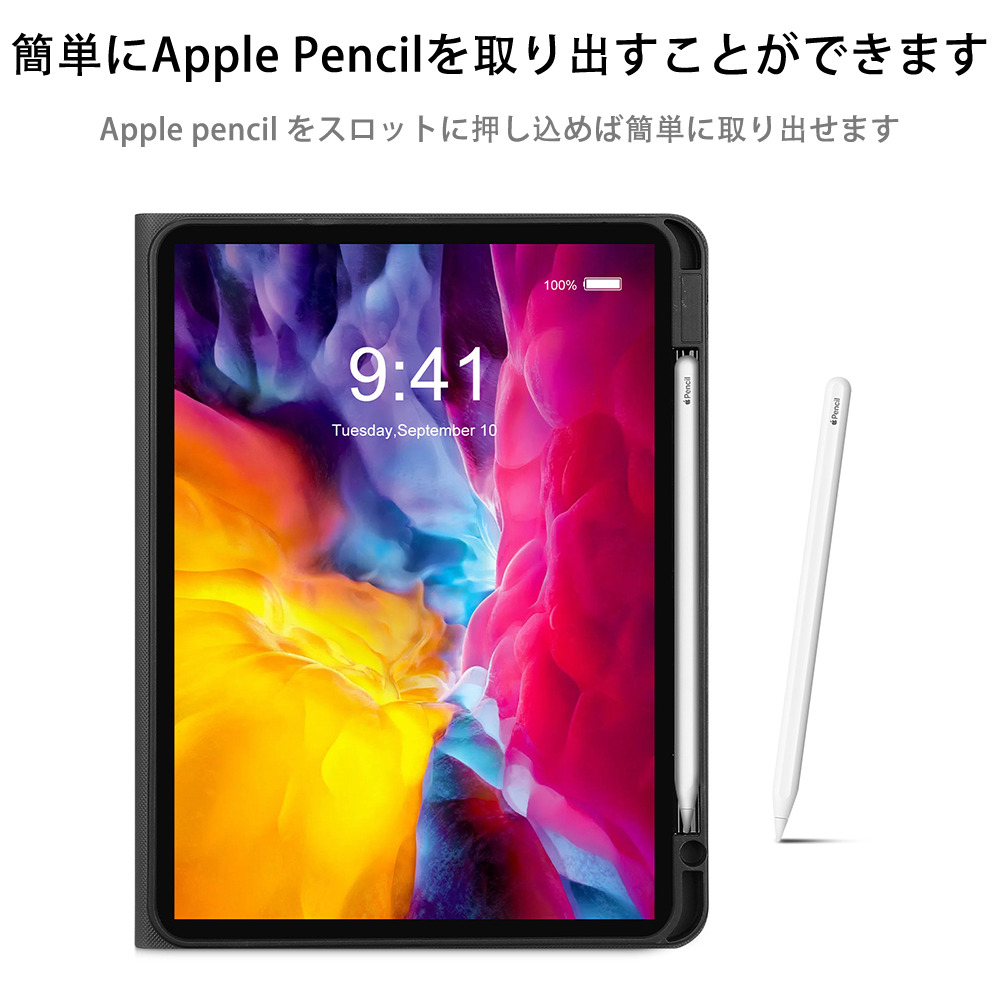 ミッキーマウス Mickey Mouse IPadケース ペンホルダー付き ブックスタイルデザイン
