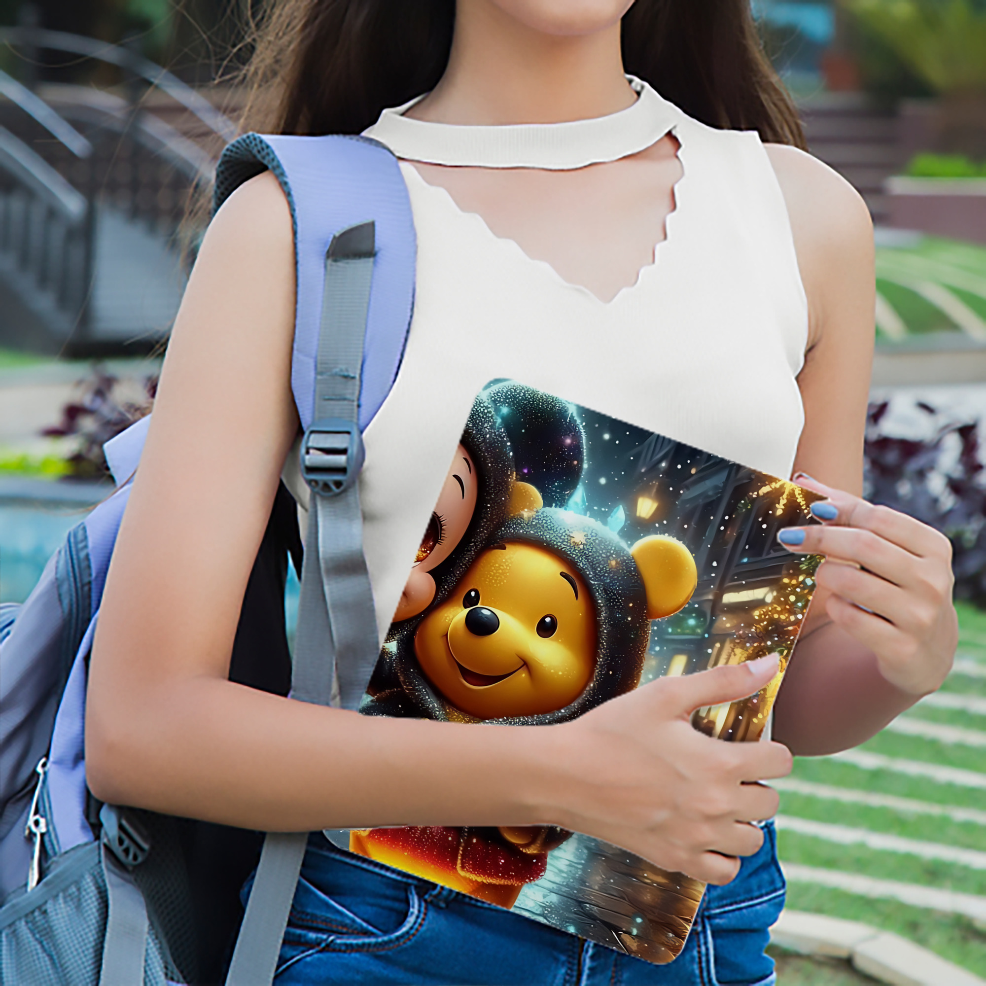 ミッキーマウス Mickey Mouse IPadケース ペンホルダー付き ブックスタイルデザイン