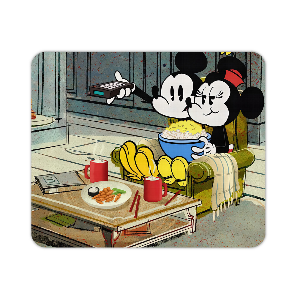 （画像用） ミッキーマウス Mickey Mouse マウスパッド ステッチ加工 ラバー素材 防水 滑り止め 超薄型 ゲーミング/オフィス対応