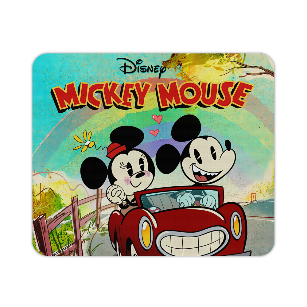 ミッキーマウス Mickey Mouse マウスパッド ステッチ加工 ラバー素材 防水 滑り止め 超薄型 ゲーミング/オフィス対応