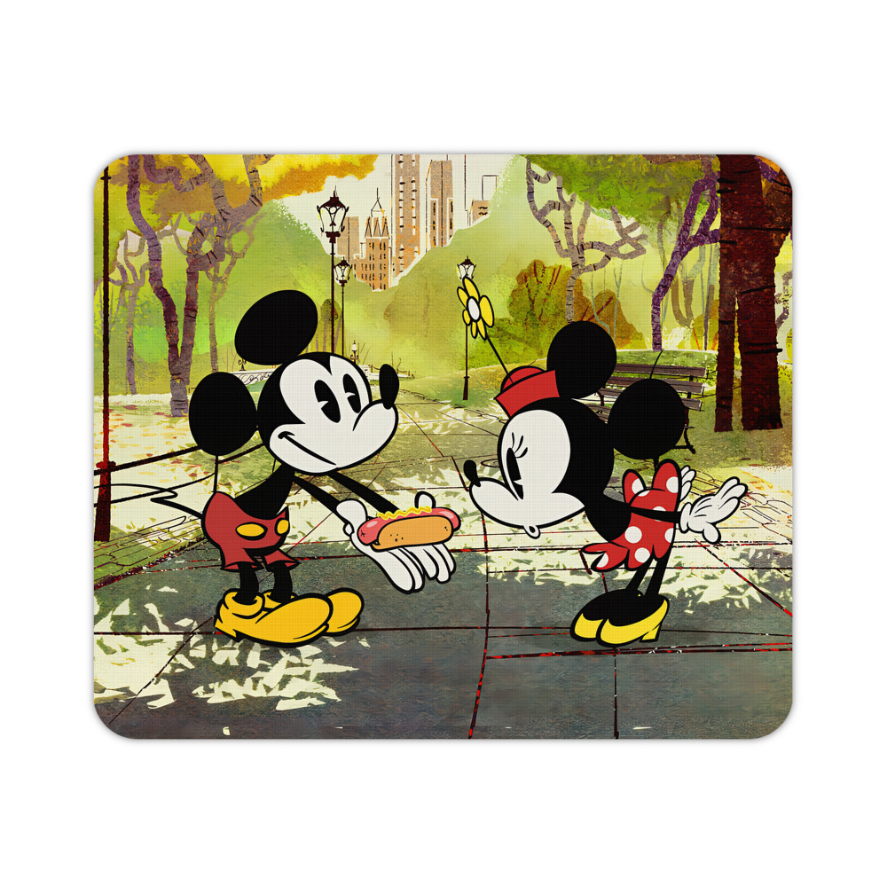 ミッキーマウス Mickey Mouse マウスパッド ステッチ加工 ラバー素材 防水 滑り止め 超薄型 ゲーミング/オフィス対応