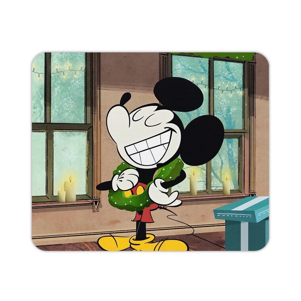 ミッキーマウス Mickey Mouse マウスパッド ステッチ加工 ラバー素材 防水 滑り止め 超薄型 ゲーミング/オフィス対応