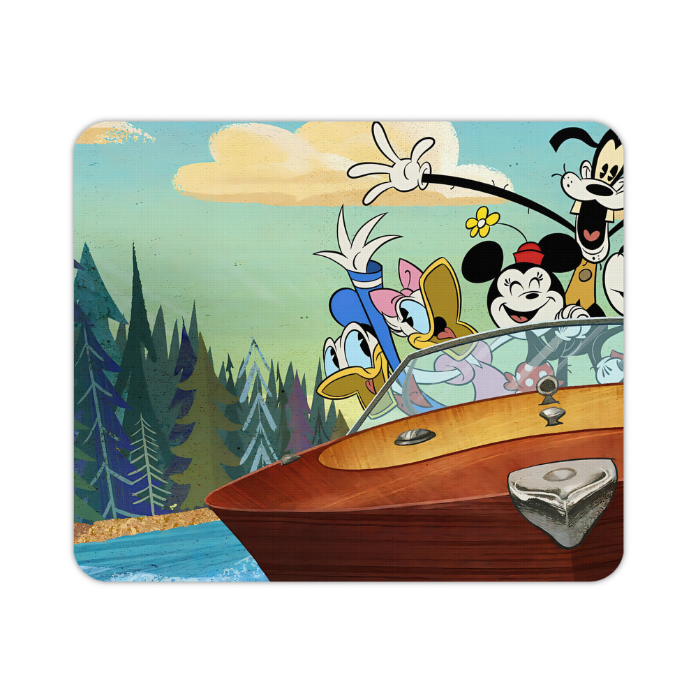ミッキーマウス Mickey Mouse マウスパッド ステッチ加工 ラバー素材 防水 滑り止め 超薄型 ゲーミング/オフィス対応