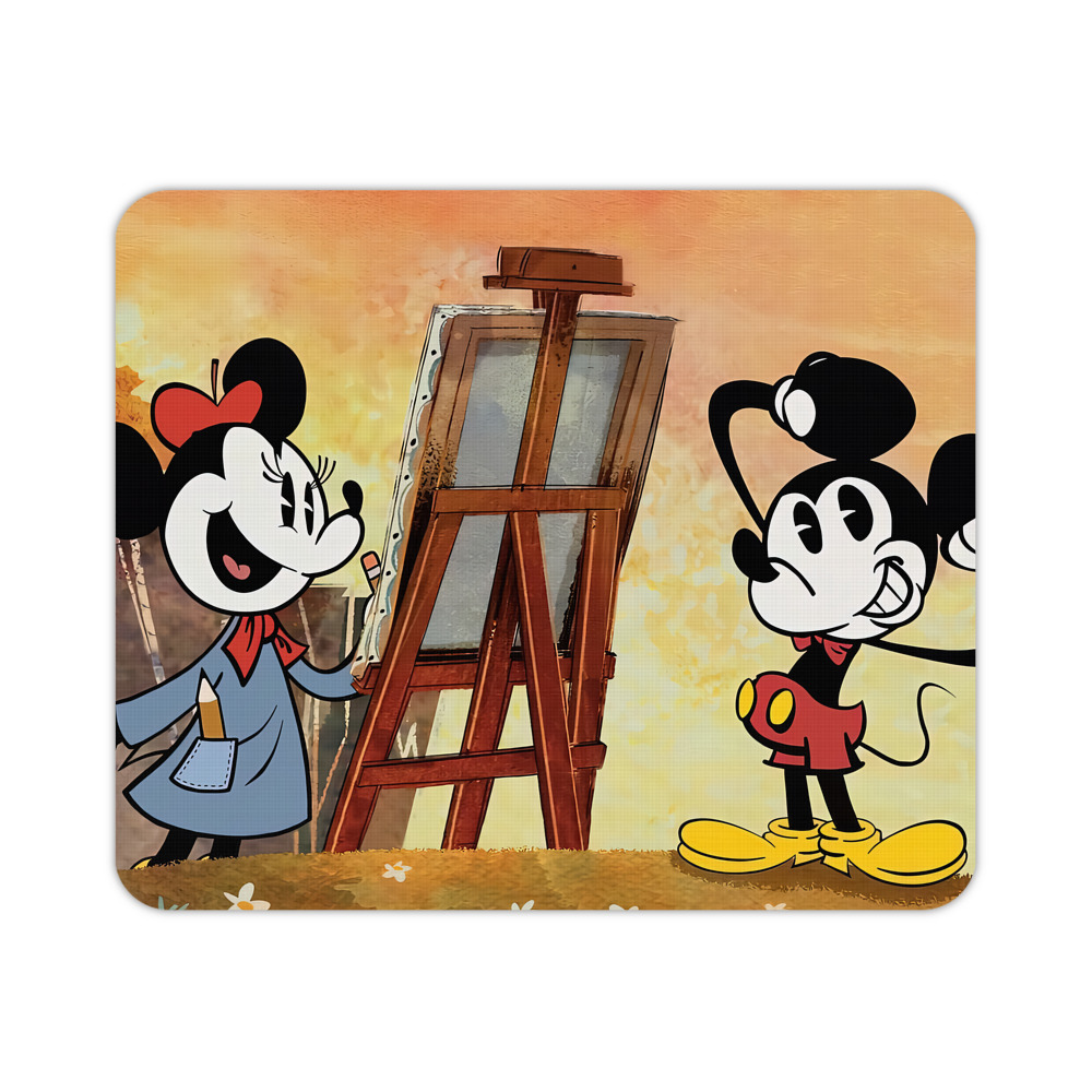 ミッキーマウス Mickey Mouse マウスパッド ステッチ加工 ラバー素材 防水 滑り止め 超薄型 ゲーミング/オフィス対応