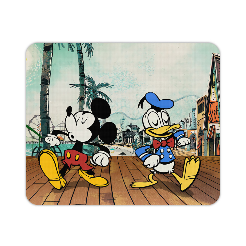 ミッキーマウス Mickey Mouse マウスパッド ステッチ加工 ラバー素材 防水 滑り止め 超薄型 ゲーミング/オフィス対応