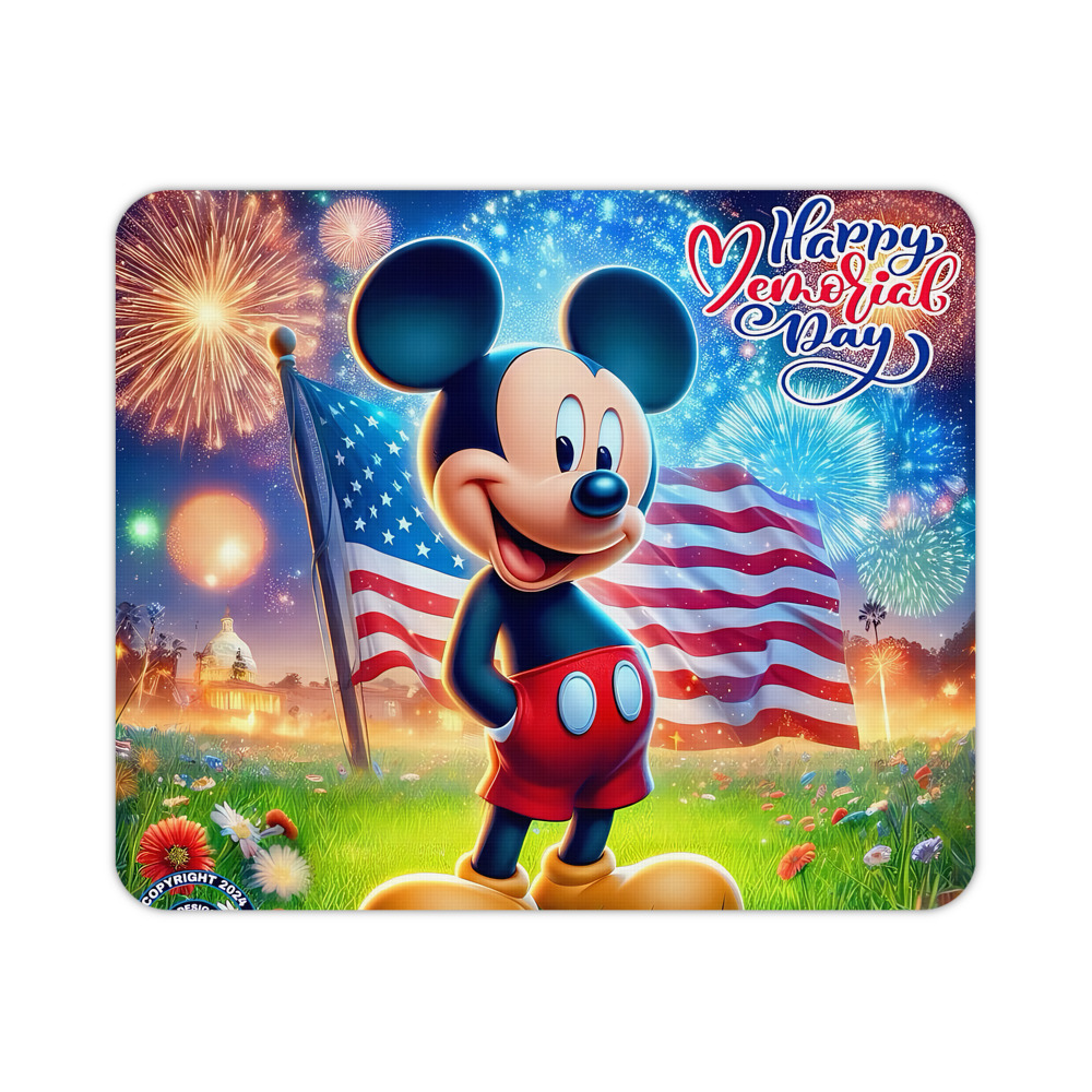 ミッキーマウス Mickey Mouse マウスパッド ステッチ加工 ラバー素材 防水 滑り止め 超薄型 ゲーミング/オフィス対応