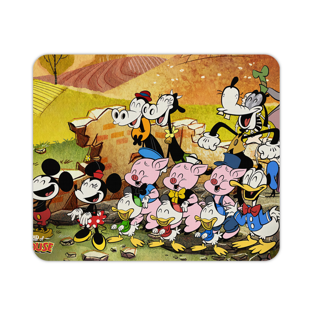 ミッキーマウス Mickey Mouse マウスパッド ステッチ加工 ラバー素材 防水 滑り止め 超薄型 ゲーミング/オフィス対応