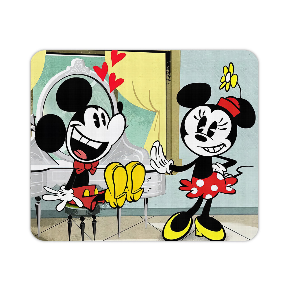 ミッキーマウス Mickey Mouse マウスパッド ステッチ加工 ラバー素材 防水 滑り止め 超薄型 ゲーミング/オフィス対応