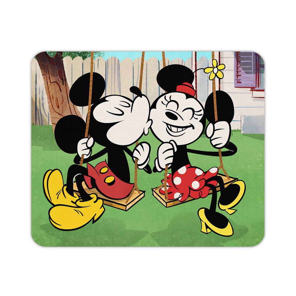 ミッキーマウス Mickey Mouse マウスパッド ステッチ加工 ラバー素材 防水 滑り止め 超薄型 ゲーミング/オフィス対応