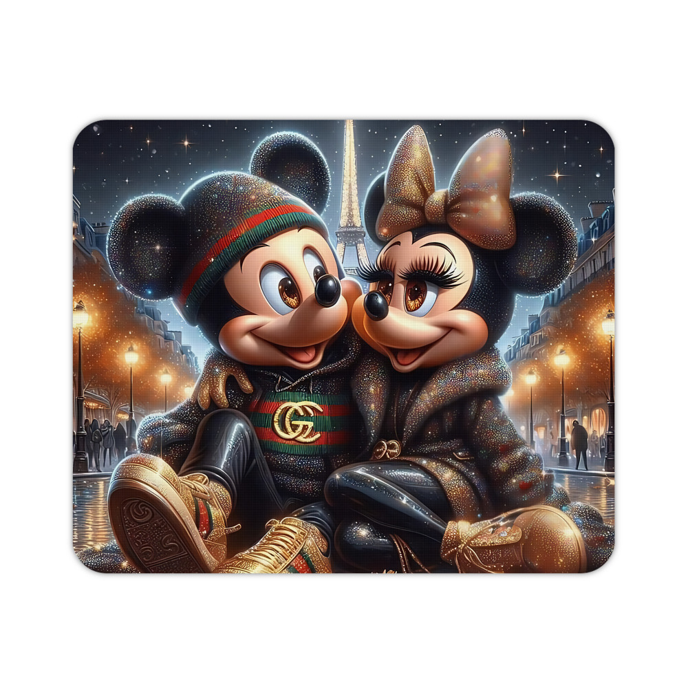 ミッキーマウス Mickey Mouse マウスパッド ステッチ加工 ラバー素材 防水 滑り止め 超薄型 ゲーミング/オフィス対応
