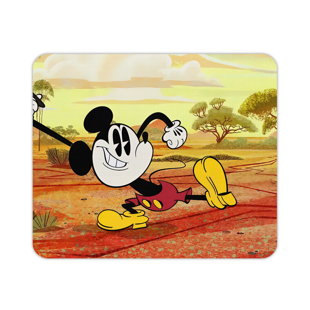 ミッキーマウス Mickey Mouse マウスパッド ステッチ加工 ラバー素材 防水 滑り止め 超薄型 ゲーミング/オフィス対応