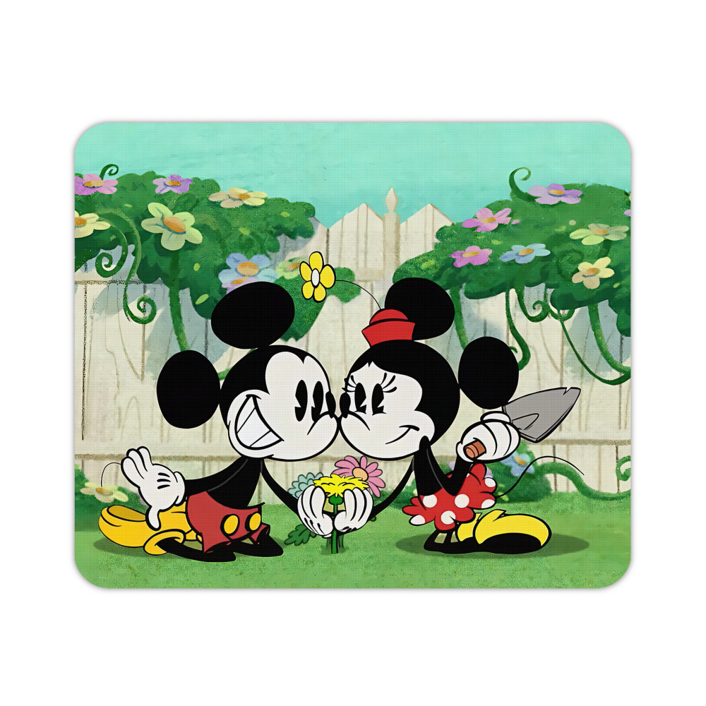 ミッキーマウス Mickey Mouse マウスパッド ステッチ加工 ラバー素材 防水 滑り止め 超薄型 ゲーミング/オフィス対応