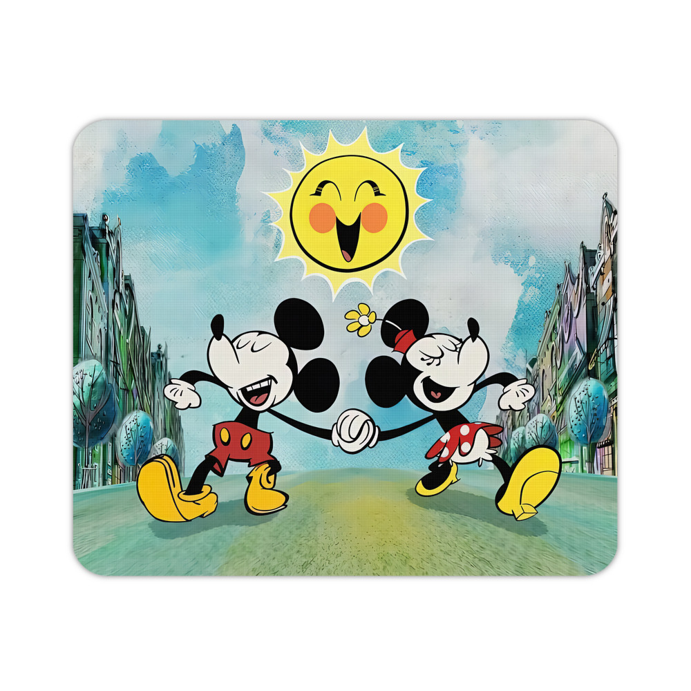 ミッキーマウス Mickey Mouse マウスパッド ステッチ加工 ラバー素材 防水 滑り止め 超薄型 ゲーミング/オフィス対応