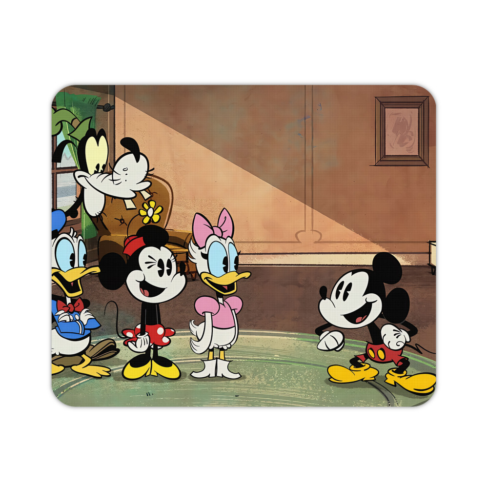 ミッキーマウス Mickey Mouse マウスパッド ステッチ加工 ラバー素材 防水 滑り止め 超薄型 ゲーミング/オフィス対応