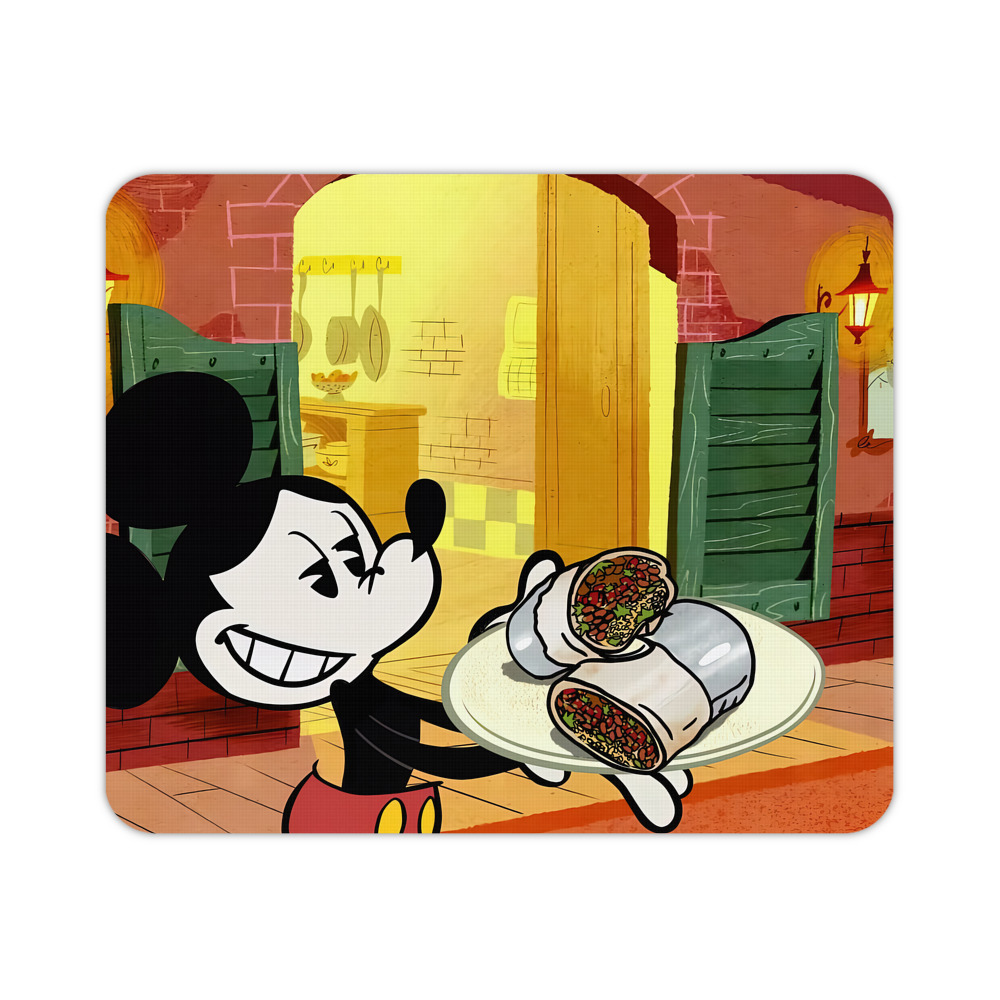 ミッキーマウス Mickey Mouse マウスパッド ステッチ加工 ラバー素材 防水 滑り止め 超薄型 ゲーミング/オフィス対応