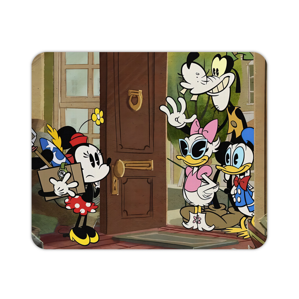 ミッキーマウス Mickey Mouse マウスパッド ステッチ加工 ラバー素材 防水 滑り止め 超薄型 ゲーミング/オフィス対応