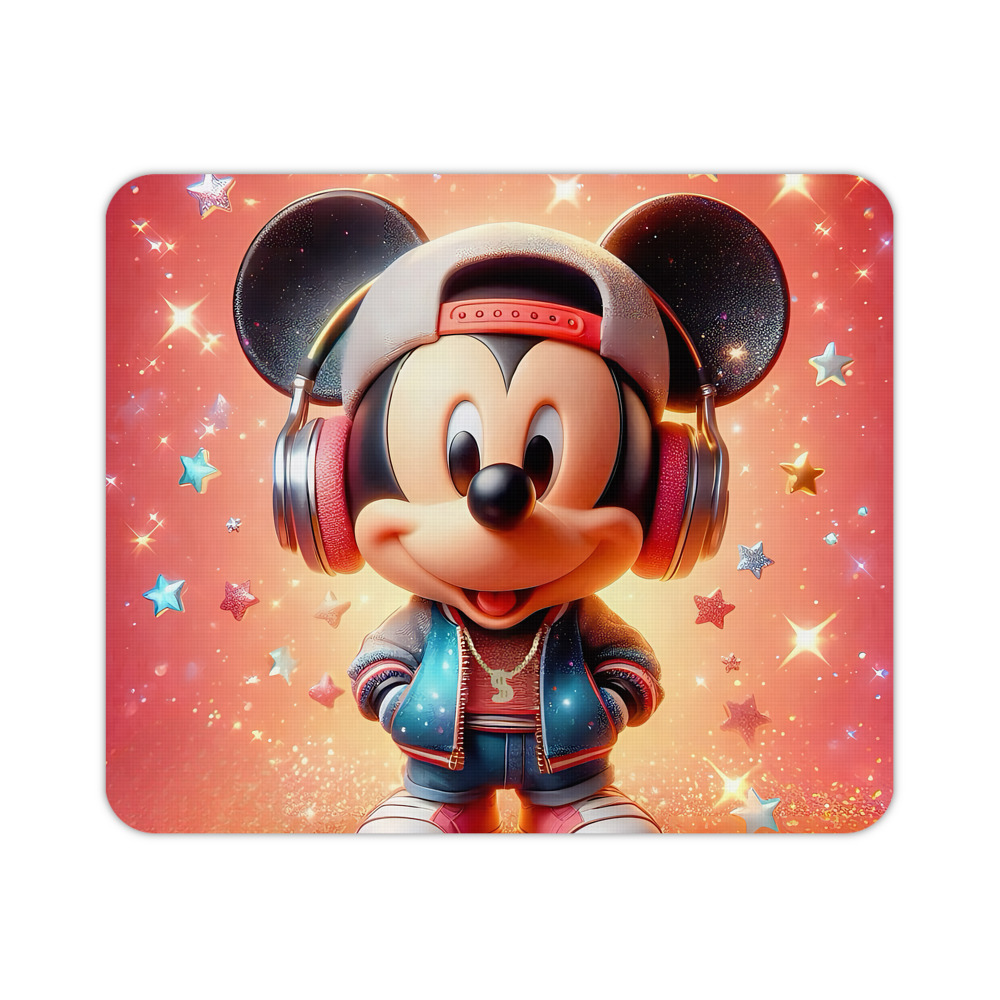 ミッキーマウス Mickey Mouse マウスパッド ステッチ加工 ラバー素材 防水 滑り止め 超薄型 ゲーミング/オフィス対応