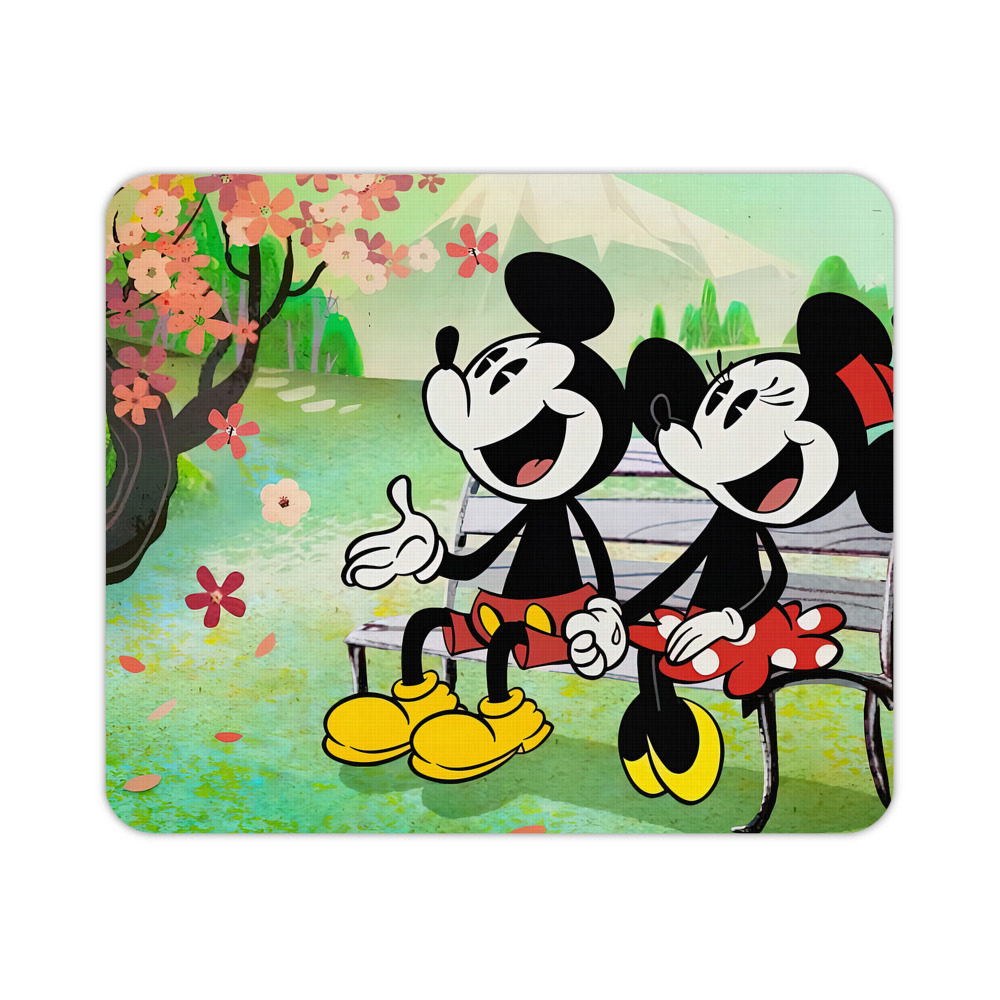 ミッキーマウス Mickey Mouse マウスパッド ステッチ加工 ラバー素材 防水 滑り止め 超薄型 ゲーミング/オフィス対応