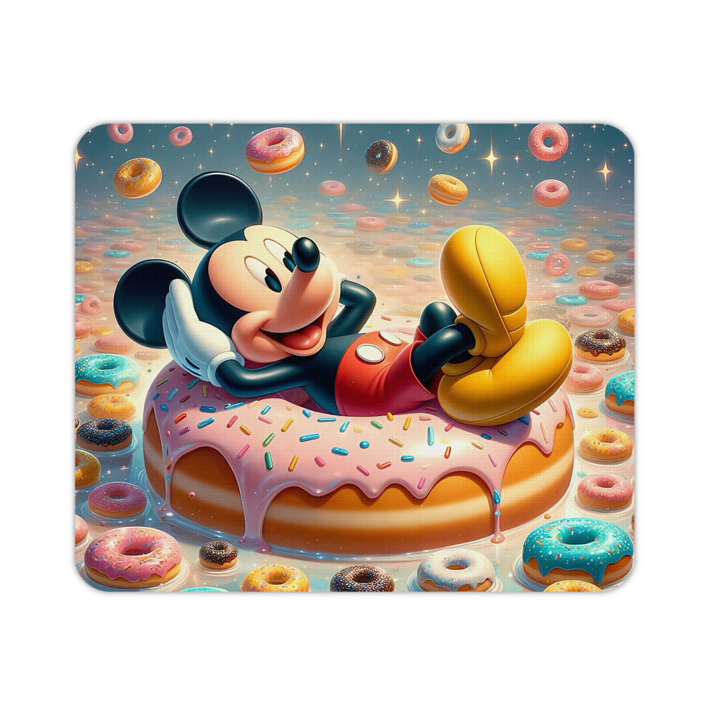 ミッキーマウス Mickey Mouse マウスパッド ステッチ加工 ラバー素材 防水 滑り止め 超薄型 ゲーミング/オフィス対応