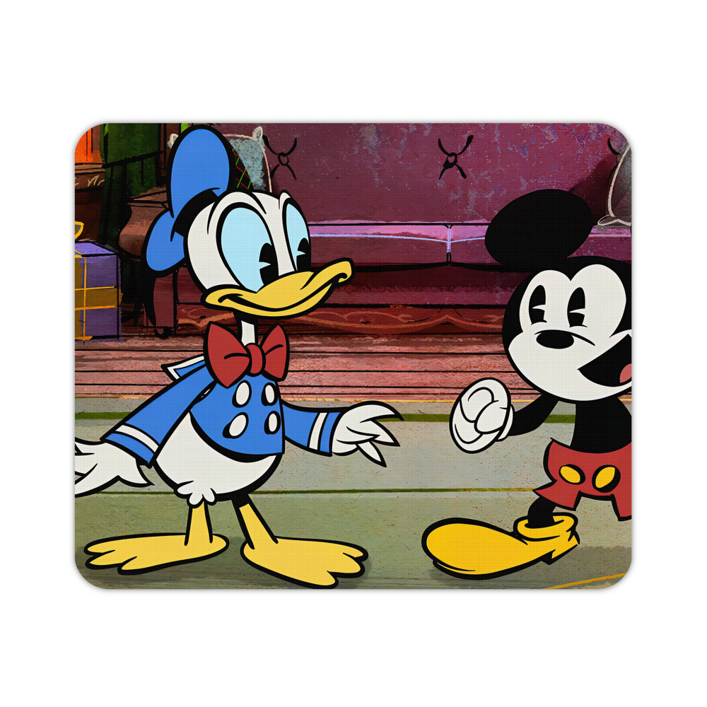 ミッキーマウス Mickey Mouse マウスパッド ステッチ加工 ラバー素材 防水 滑り止め 超薄型 ゲーミング/オフィス対応