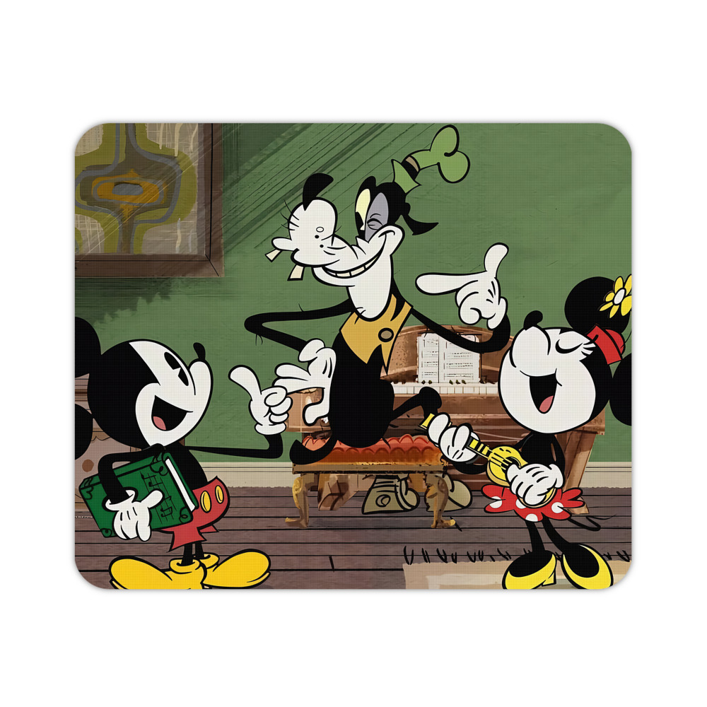 ミッキーマウス Mickey Mouse マウスパッド ステッチ加工 ラバー素材 防水 滑り止め 超薄型 ゲーミング/オフィス対応