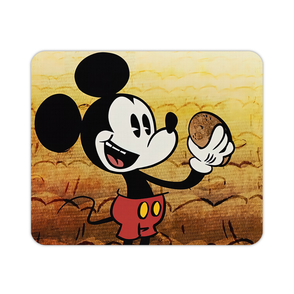 ミッキーマウス Mickey Mouse マウスパッド ステッチ加工 ラバー素材 防水 滑り止め 超薄型 ゲーミング/オフィス対応