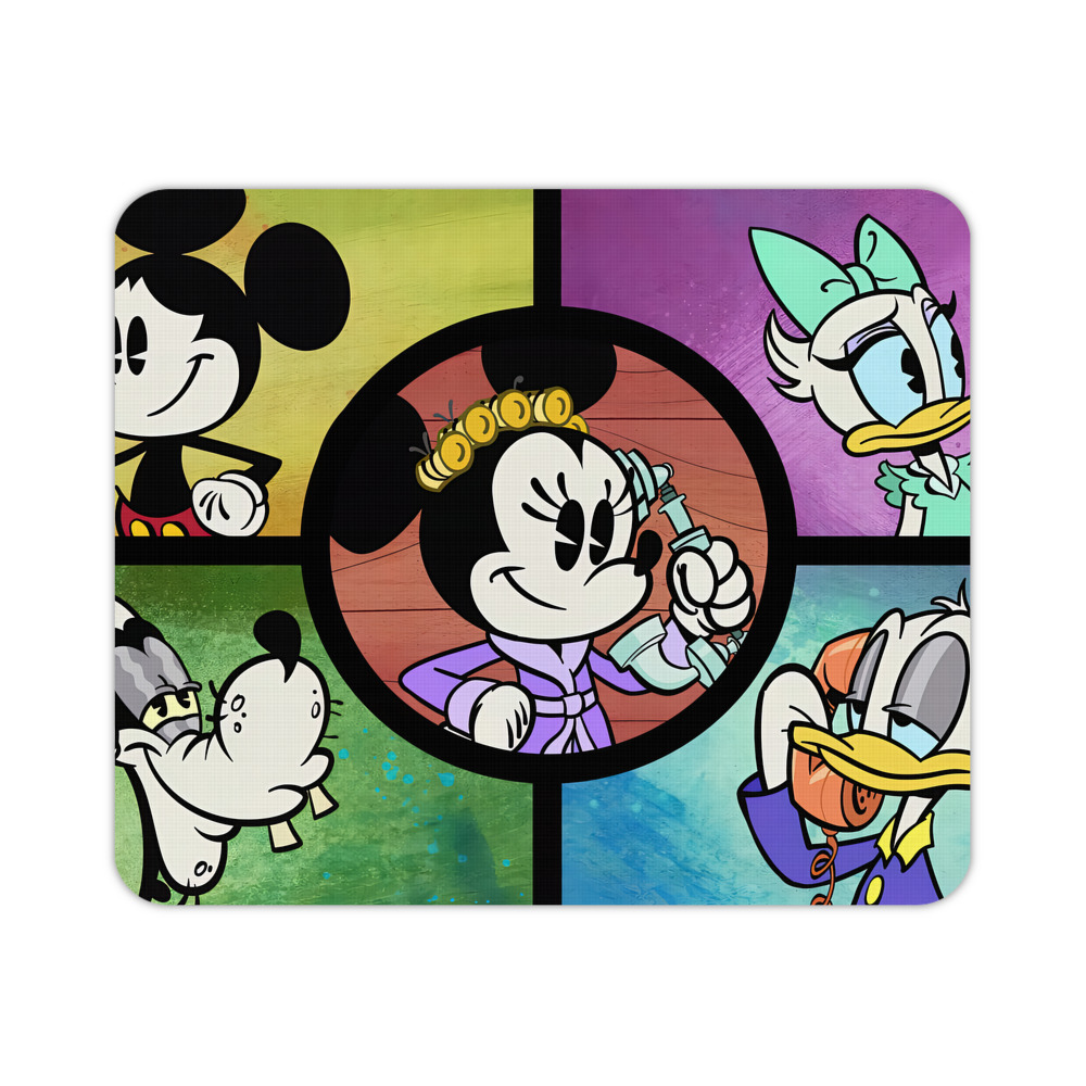 ミッキーマウス Mickey Mouse マウスパッド ステッチ加工 ラバー素材 防水 滑り止め 超薄型 ゲーミング/オフィス対応