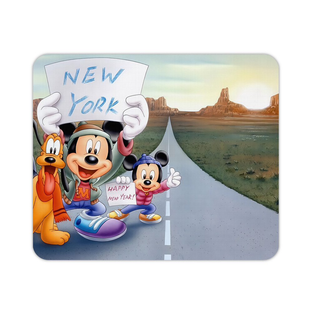 ミッキーマウス Mickey Mouse マウスパッド ステッチ加工 ラバー素材 防水 滑り止め 超薄型 ゲーミング/オフィス対応