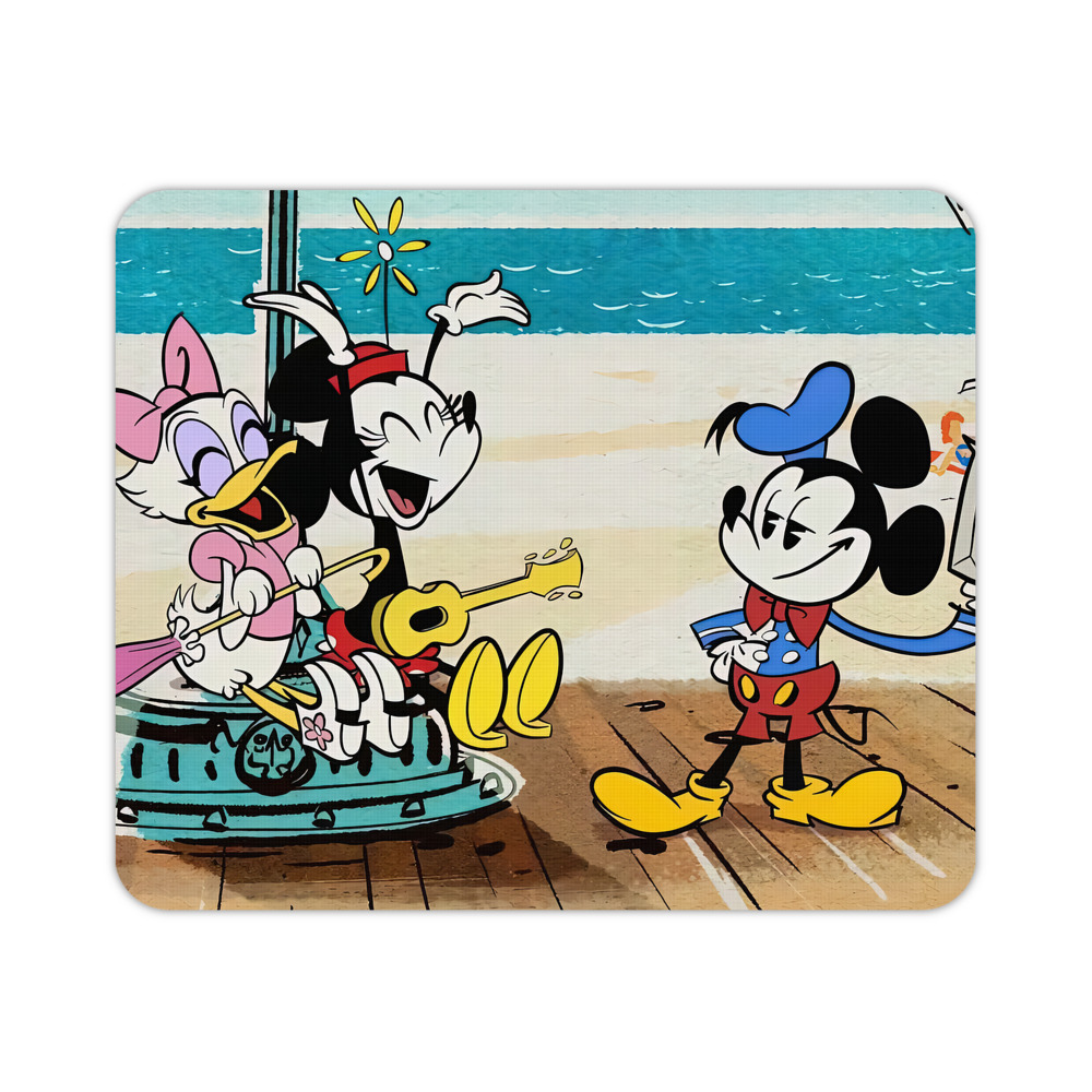 ミッキーマウス Mickey Mouse マウスパッド ステッチ加工 ラバー素材 防水 滑り止め 超薄型 ゲーミング/オフィス対応